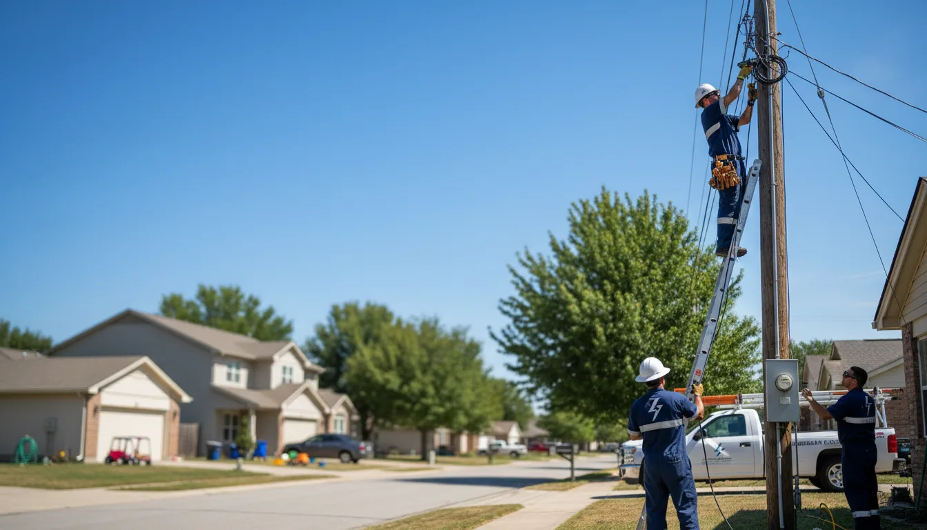Residential electrician providing installation services in Sigel, PA